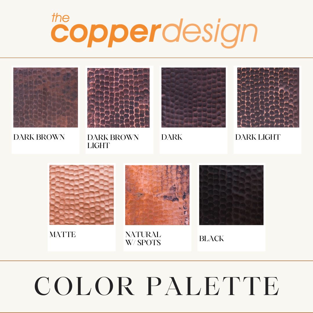 Campana extractora de cobre de montaje en pared contemporánea