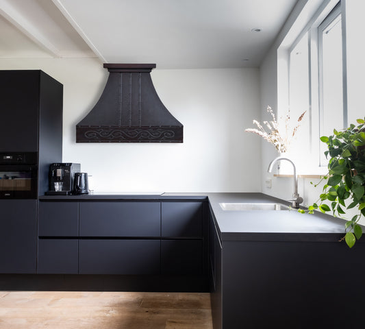 Correas de montaje en pared para campana extractora de cobre