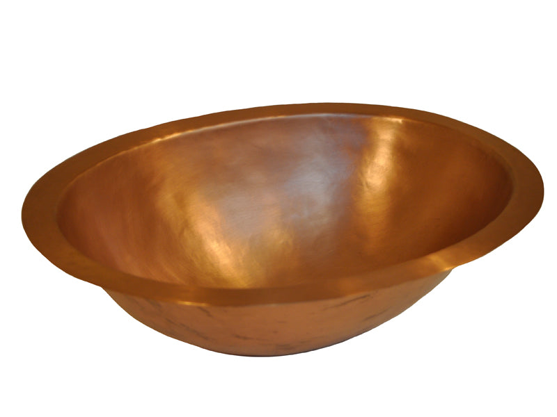 Innova Copper Smooth Oval Bath Sink