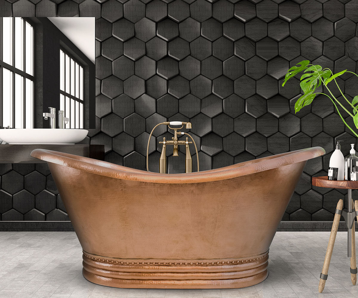 Bañera de cobre tradicional