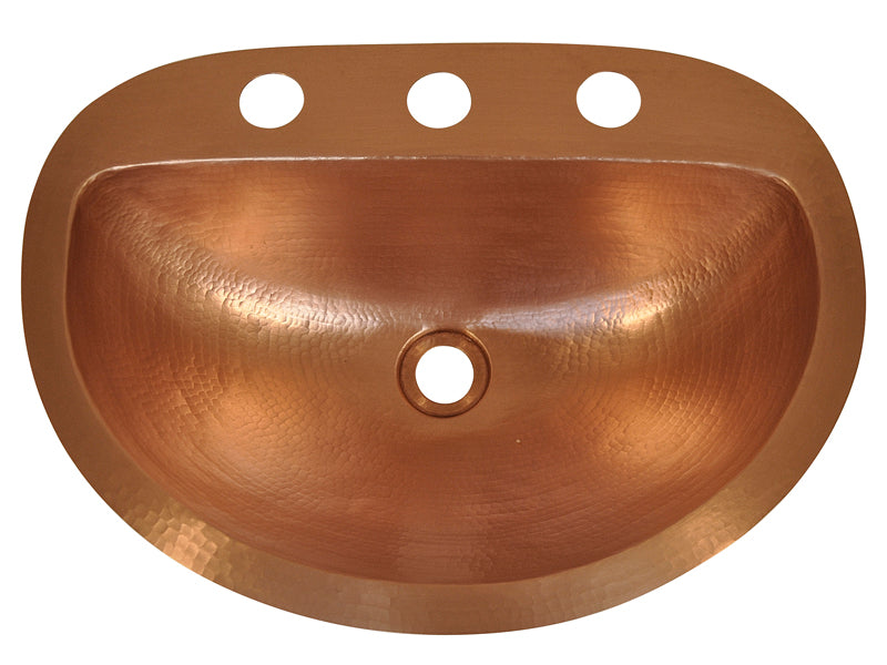 Fregadero ovalado de cobre Durango Design