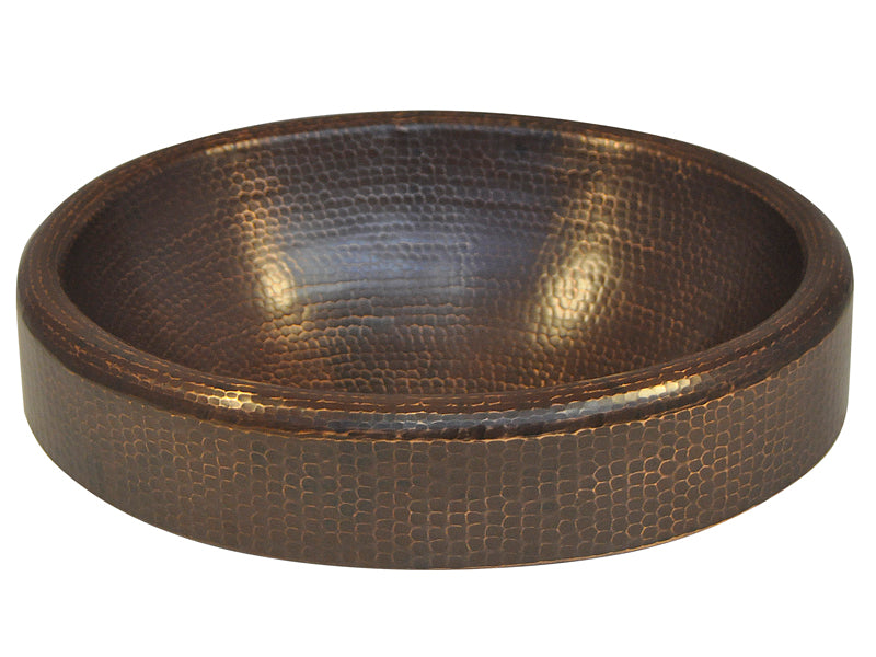 Copper Oval Vessel Sink