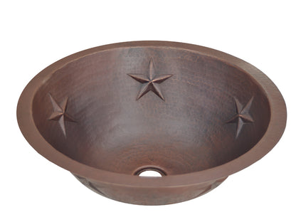 Copper Sink Star Design