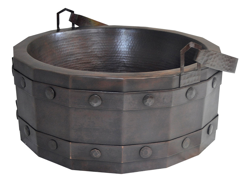 Copper Vessel Sink Bucket