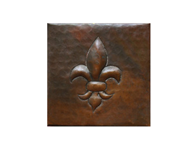 Copper Tile Fleur de Lis