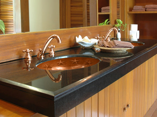Copper Oval Bath Sink