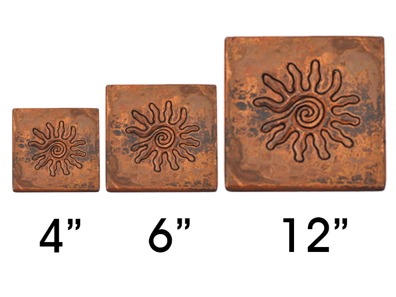 Pack Tejas Cobre Diseño Sol Infinito