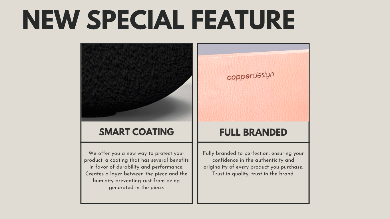 Lavabo de baño ovalado de cobre Diseño de caballos 