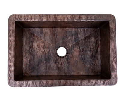 Fregadero de cocina estilo granja de cobre Fernanda Design 