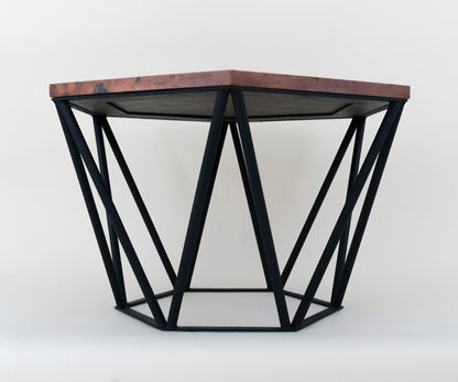 Innova Copper Hexagonal Center Table