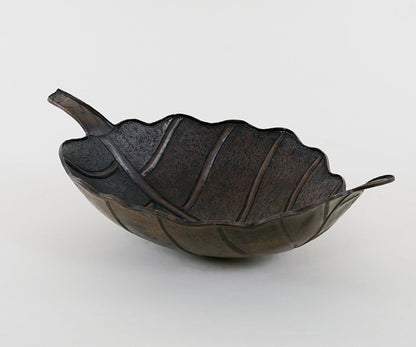 Innova Copper Vessel Sink Oak Leaf Design