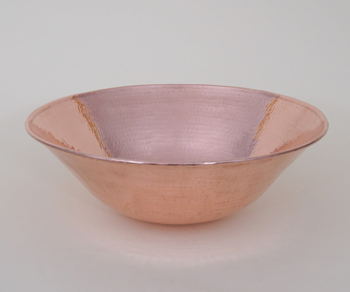 Innova Copper Round Vessel Sink Wired Edge