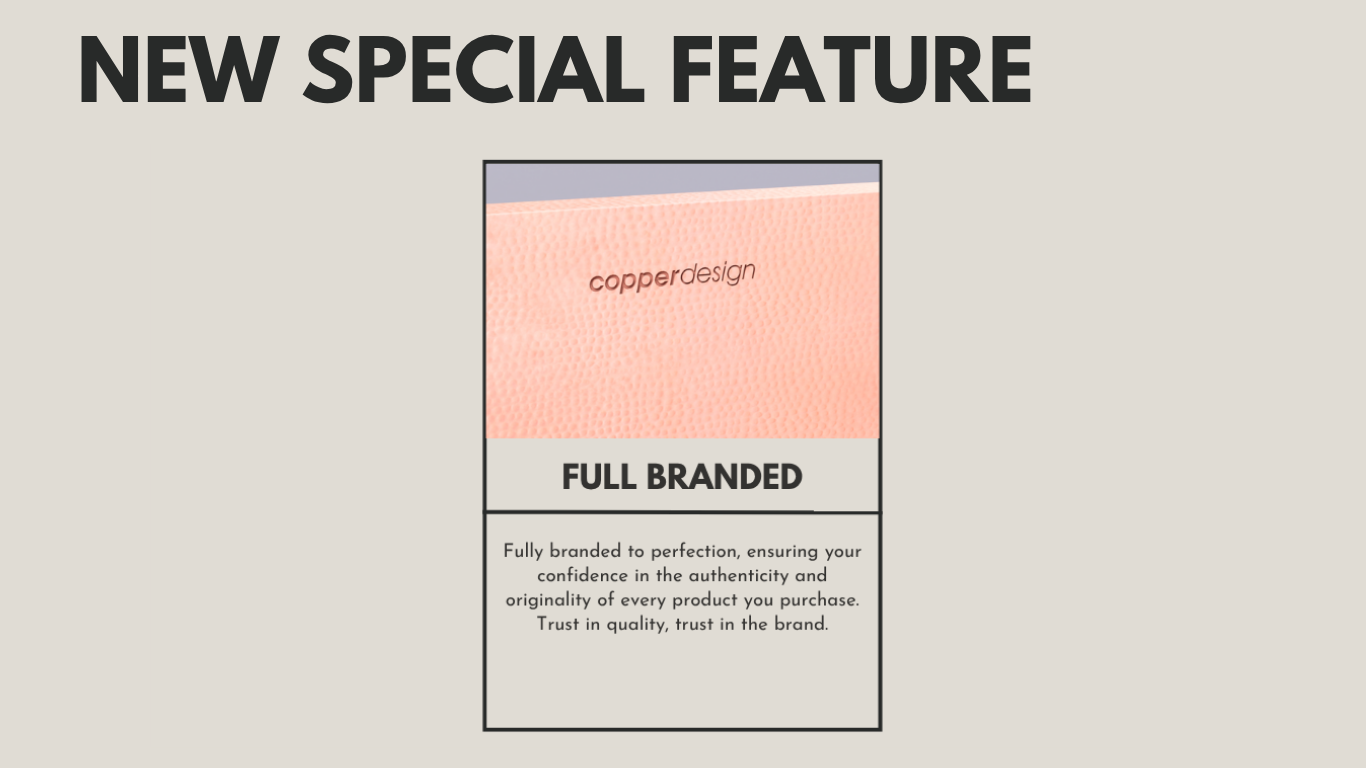 Innova Copper Rectangular Vessel Sink Tatra Design