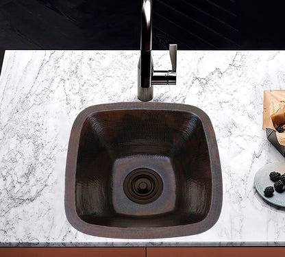 Fregadero de barra cuadrada de cobre 