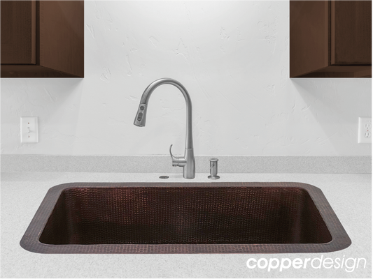 Copper Kitchen Sink Round Corners