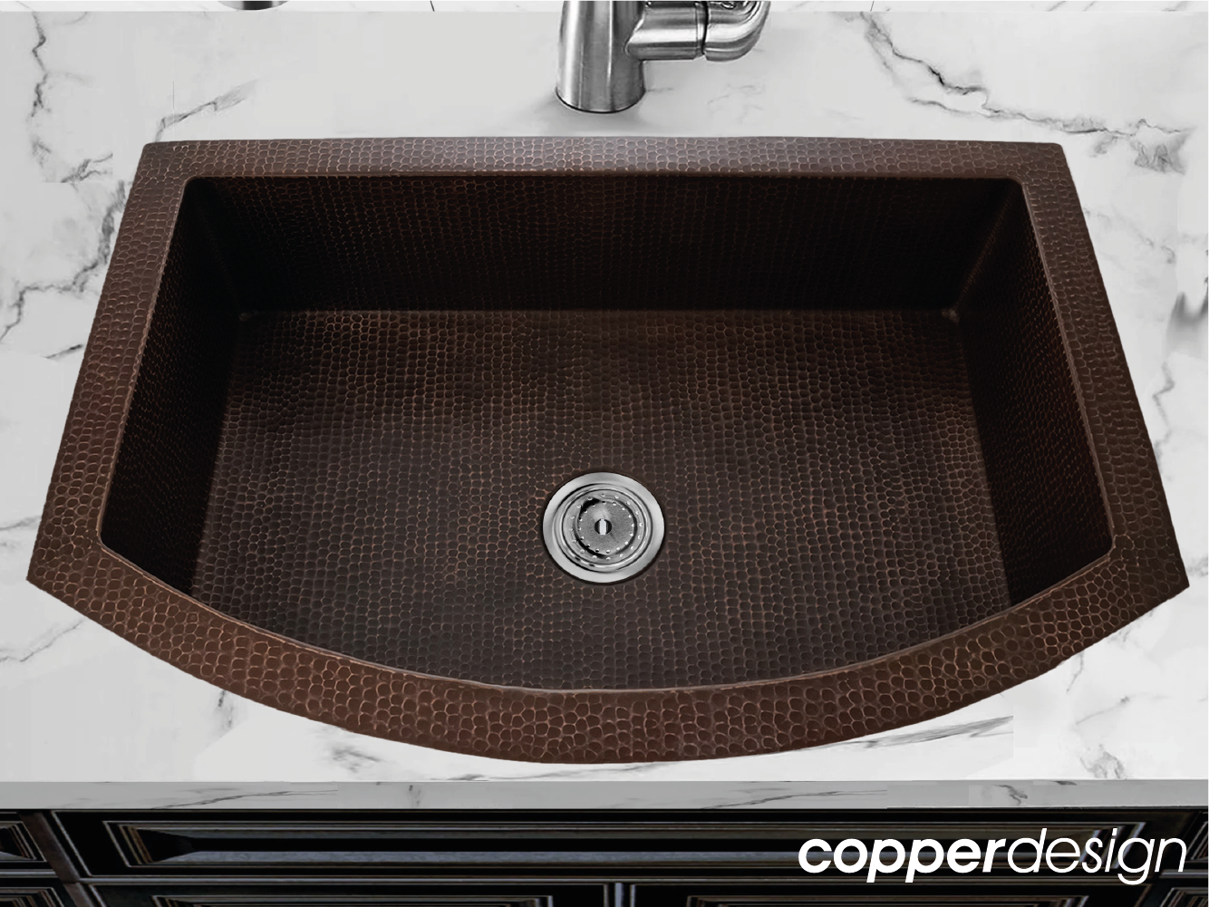 Copper Round Front Kitchen Sink