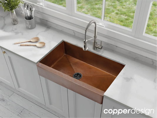 Copper Farmhouse Kitchen Sink Fernanda Design