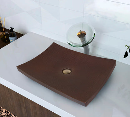 Innova Copper Rectangular Vessel Sink Kohani Design