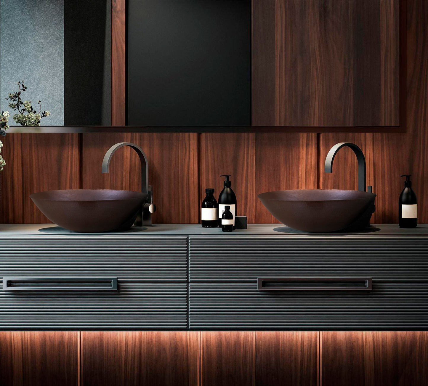Innova Copper Oval Vessel Sink Rounded Edge