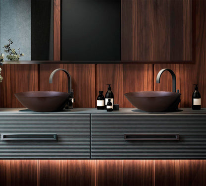 Innova Copper Oval Vessel Sink Rounded Edge