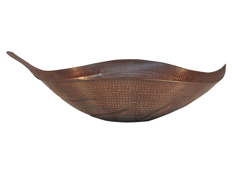 Copper Vessel Sink Leaf Design