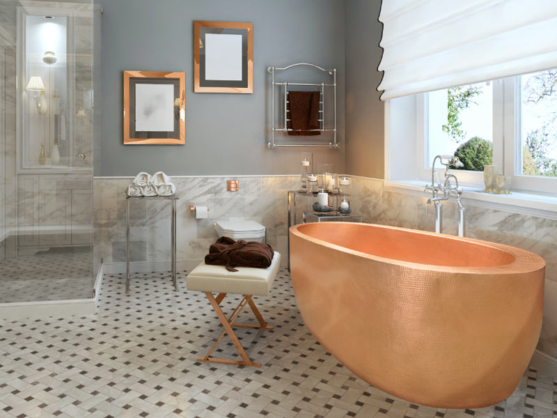 Copper Bath Tub Double Wall