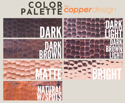 Copper Special Bath Sink Eclipse Design